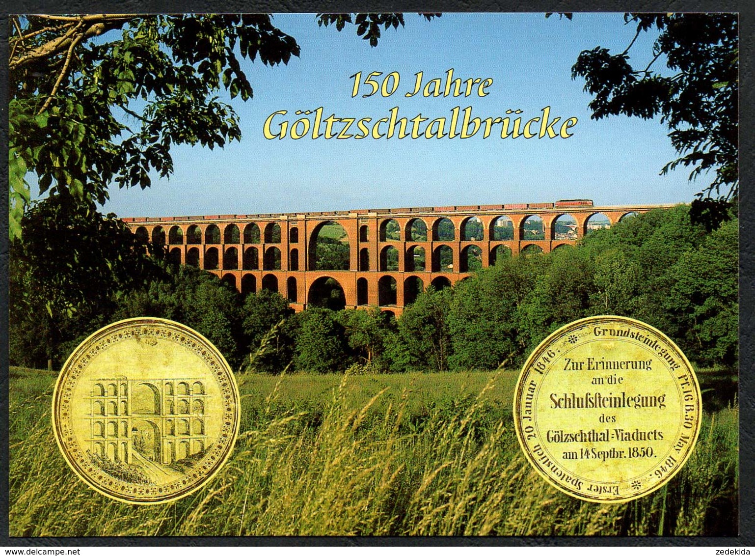 D1878 - TOP Götzschtalbrücke Anlaßkarte - Verlag Bild Und Heimat Reichenbach Qualitätskarte - Vogtland