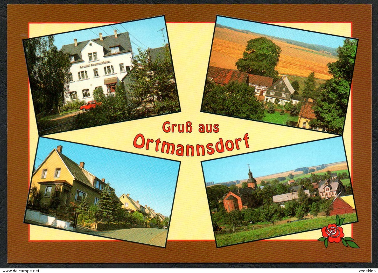 D1893 - TOP Ortmannsdorf - Verlag Bild Und Heimat Reichenbach Qualitätskarte - Andere & Zonder Classificatie