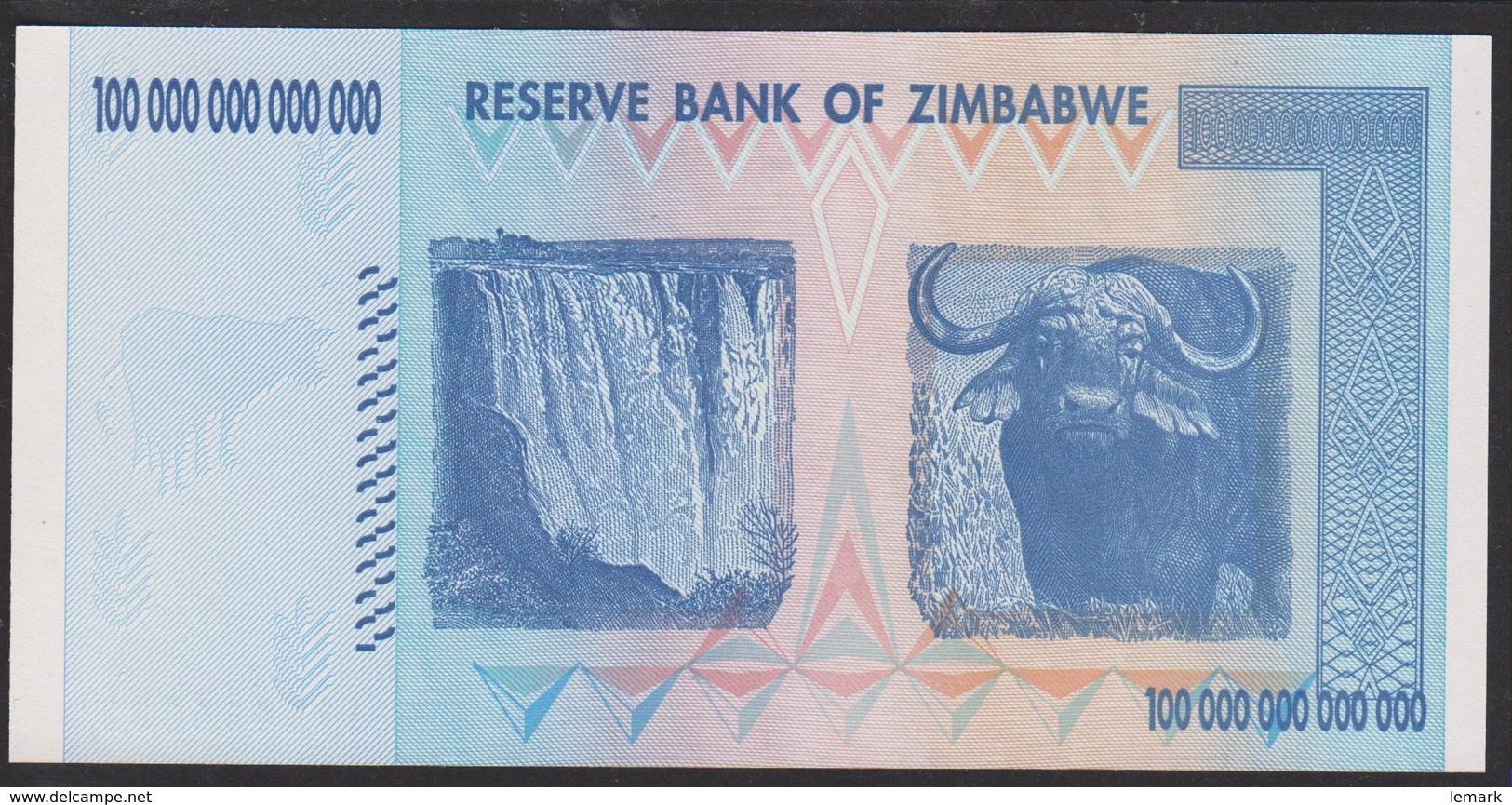 Zimbabwe 100 Trillion Dollar 2008 P91 UNC - Simbabwe