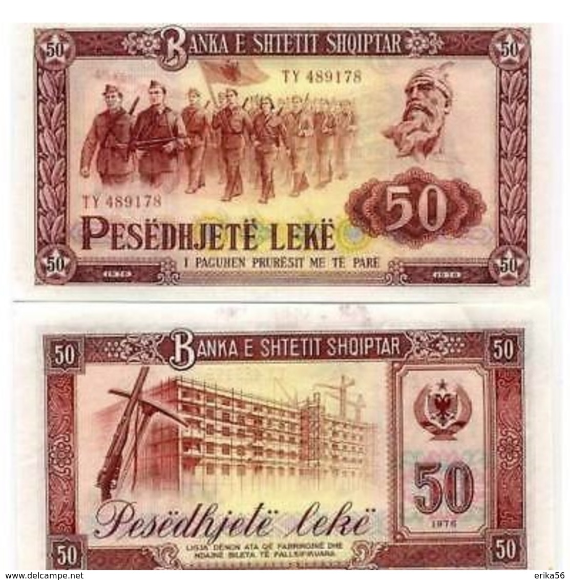 BILLET ALBANIE  50 Leké - Albanie