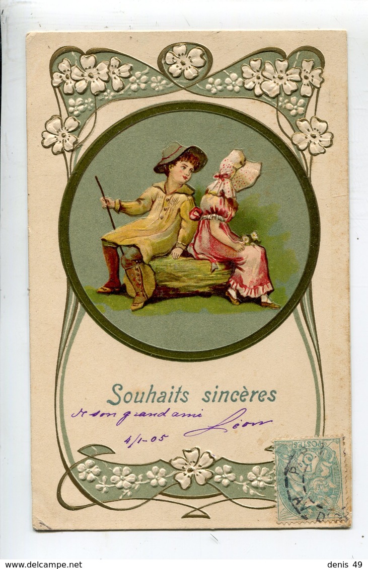 Illustrateur  Enfants Embossed Postcard - 1900-1949
