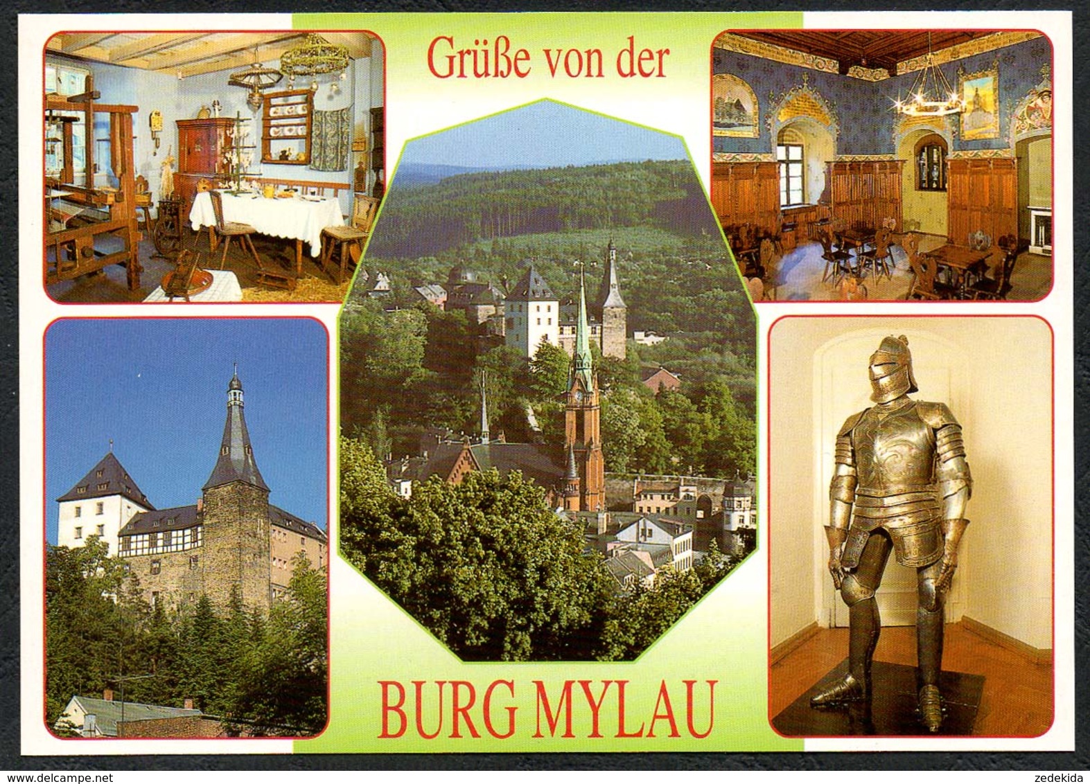 D1924 - TOP Mylau Burg - Verlag Bild Und Heimat Reichenbach Qualitätskarte - Mylau