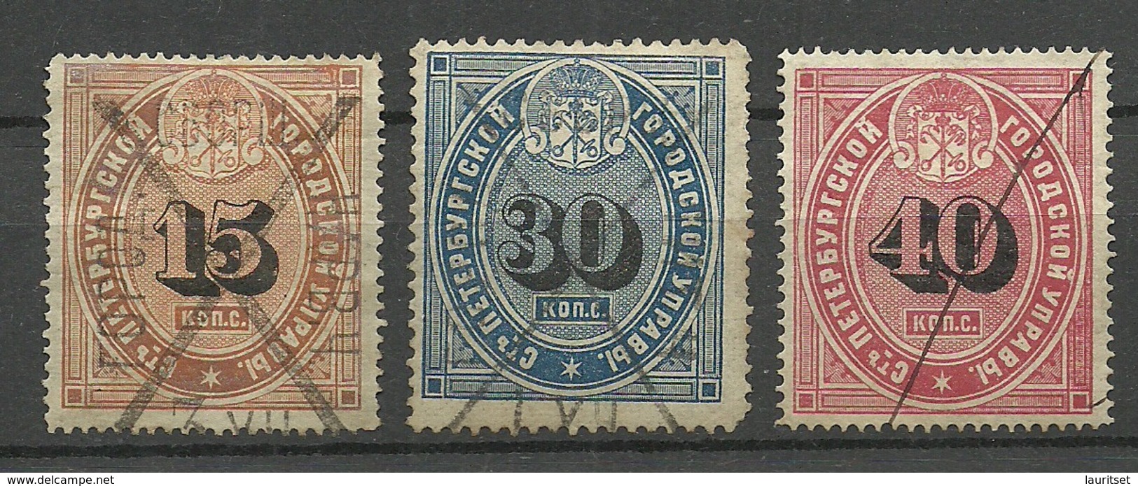 RUSSLAND RUSSIA St. Petersburg Local Tax Steuermarken O - Fiscaux