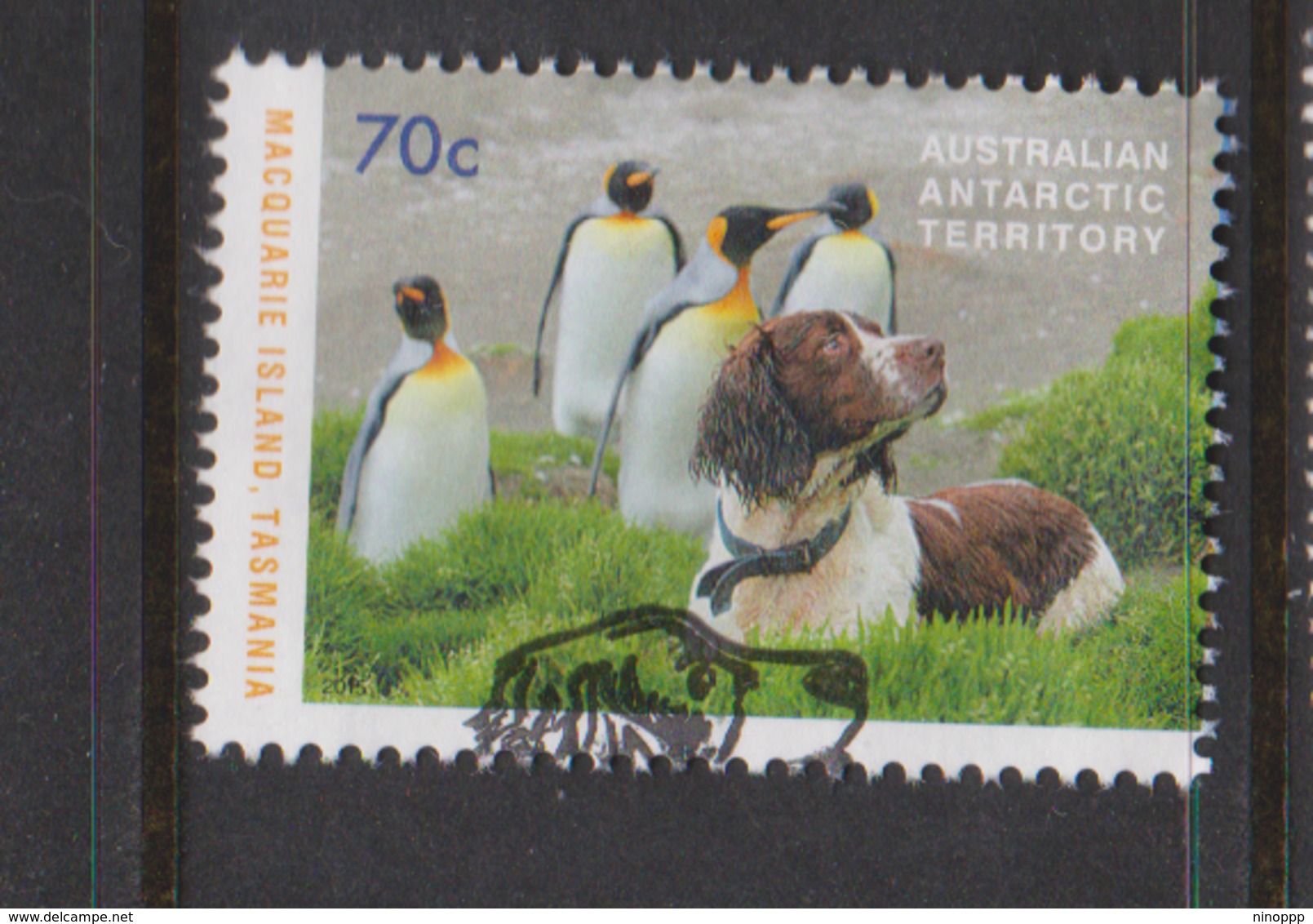 Australian Antarctic Territory ASC 226 2015 Dog Saved Macquarie Island 70c Dog And Penguins,used - Used Stamps