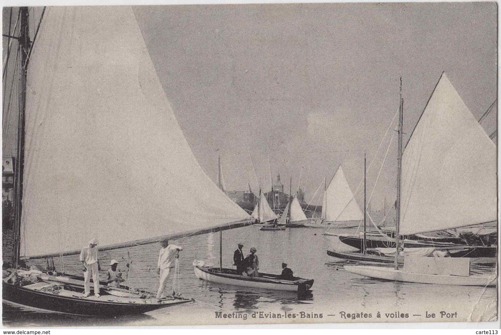 74 - B31743CPA - EVIAN LES BAINS - Meeting - Regates A Voiles - Le Port - Bon état - HAUTE-SAVOIE - Evian-les-Bains