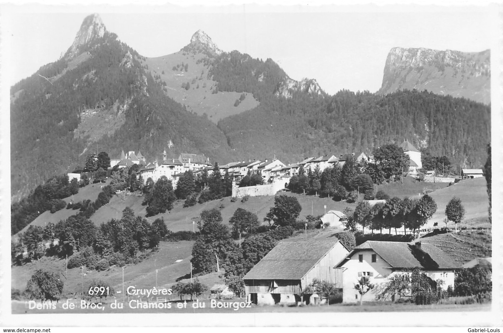 Gruyères Dents De Broc, Du Chamois Et Du Bourgoz - Broc