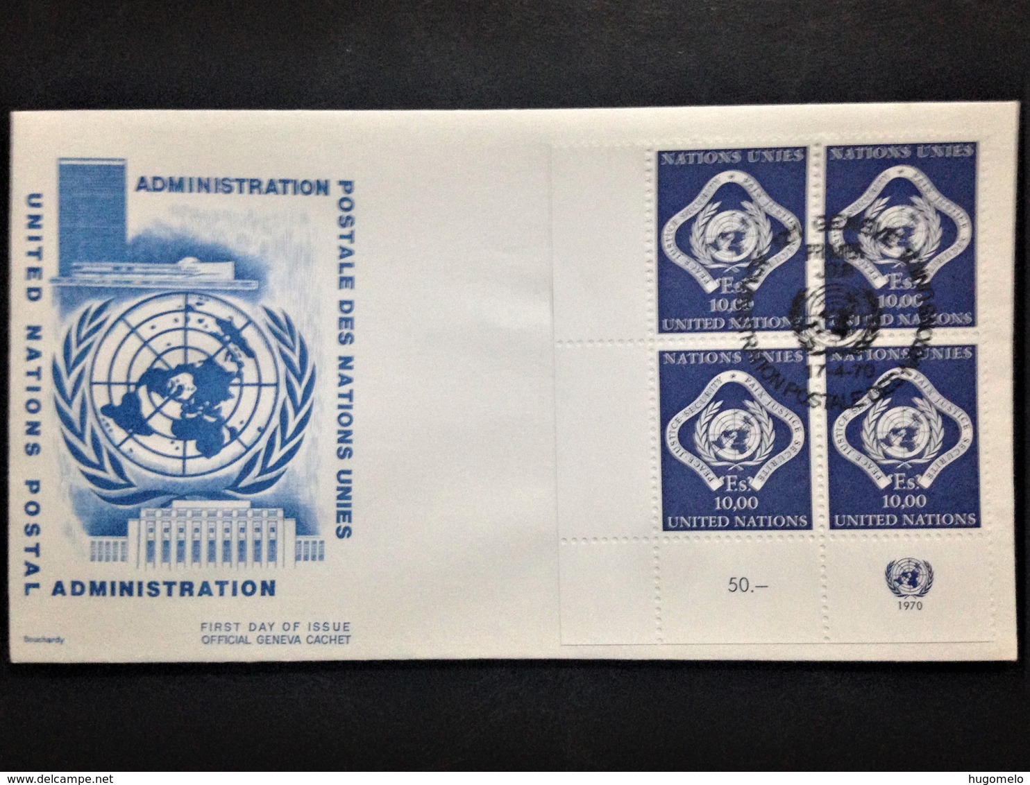 United Nations (Geneva), Uncirculated FDC, 1970 - Lettres & Documents