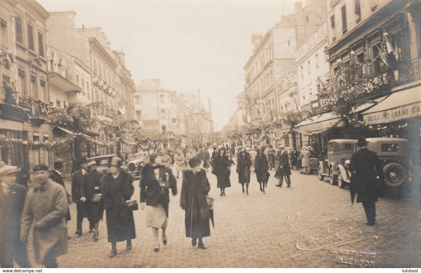 Alençon : Carte-photo De La Rue St. Blaise. (TTB Animation). - Alencon