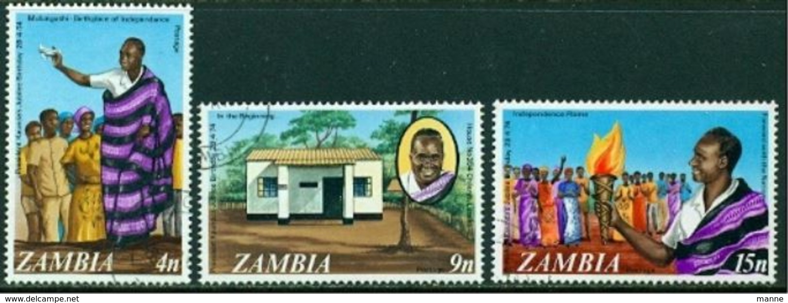 -Zambia-1974-"President's Jubilee" (o) - Zambia (1965-...)