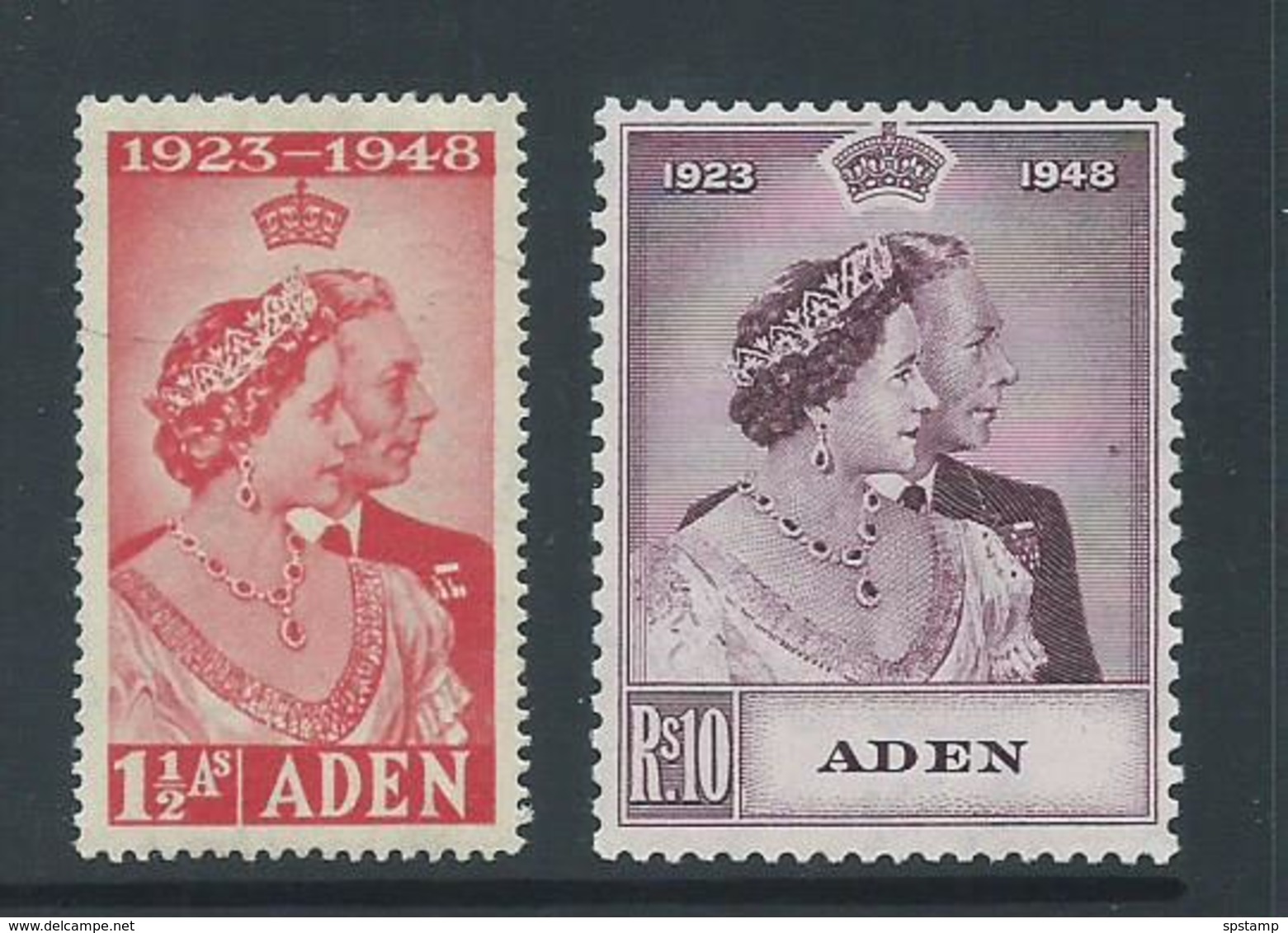 Aden 1949 Silver Wedding RSW Set 2 MLH - Aden (1854-1963)