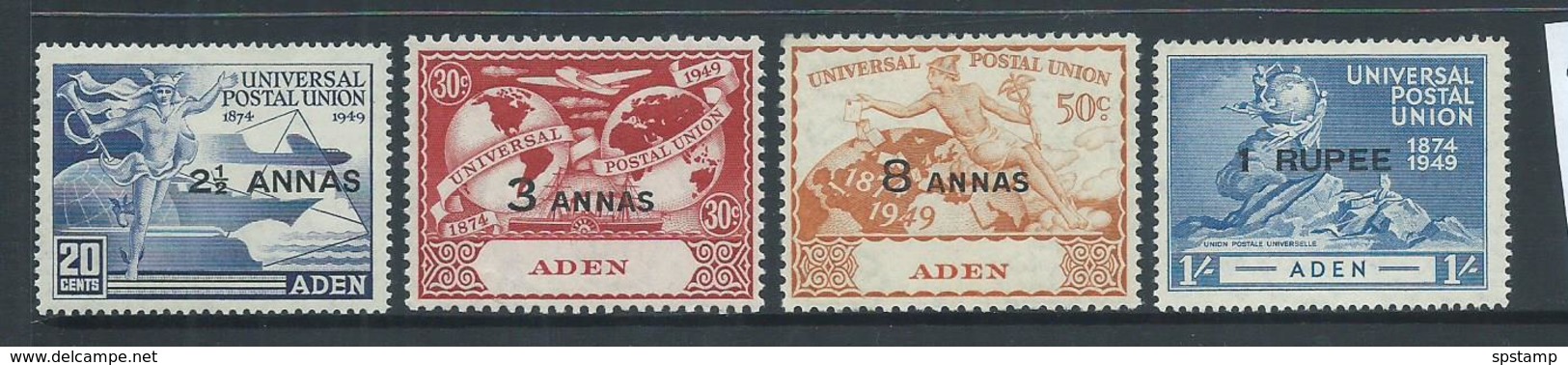 Aden 1949 UPU Set Of 4 MLH - Aden (1854-1963)