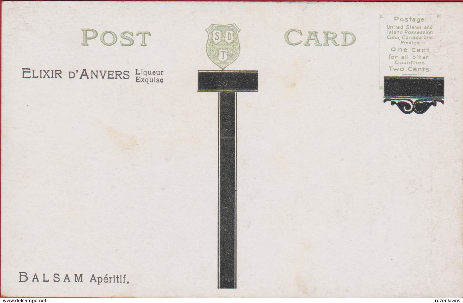Madison Avenue New York United States USA Reclame Elexir D'Anvers Antwerpen Liqueur Balsam Aperitif Old Postcard - Manhattan