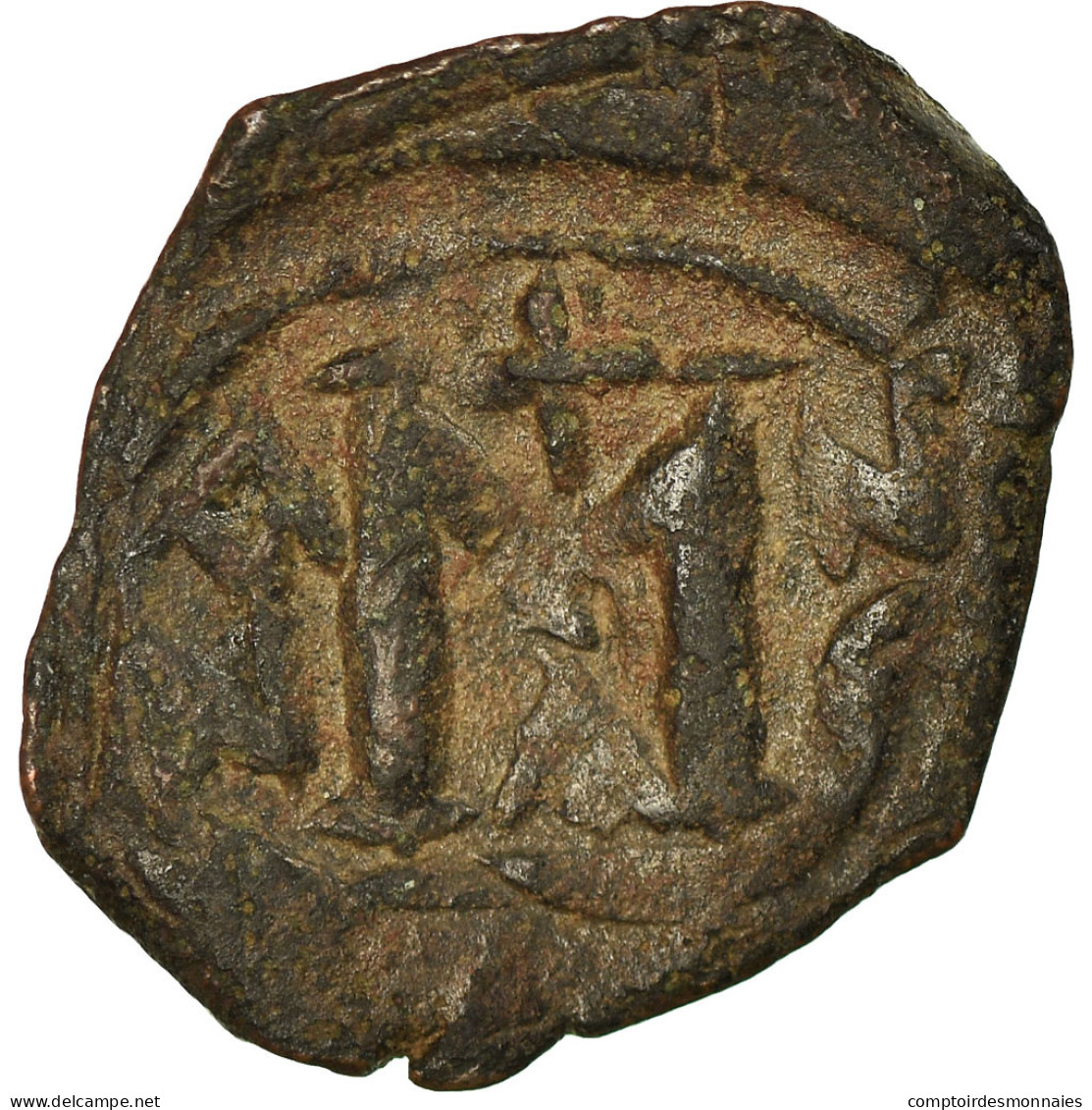 Monnaie, Constans II, Follis, 641-668 AD, Constantinople, TB+, Cuivre, Sear:1006 - Byzantines