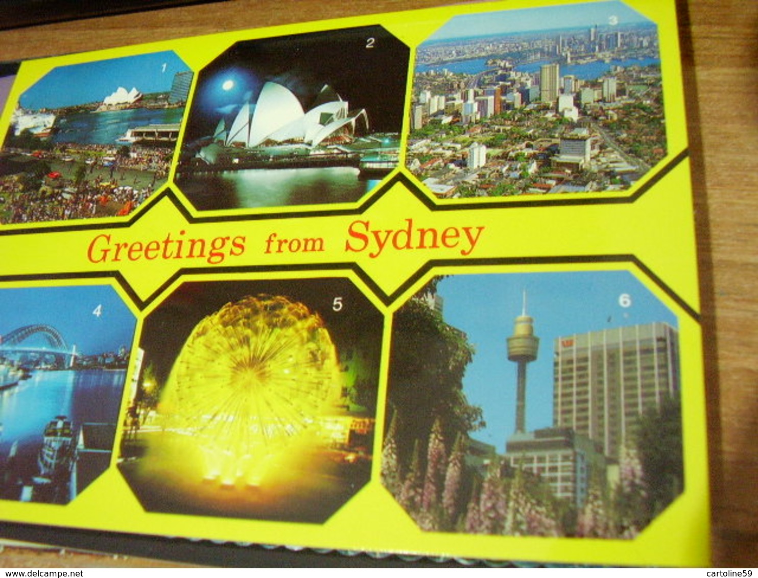 7 CARD AUSTRALIA  SYDNEY VUES OFF CITY NV1990 HI3232 - Sydney