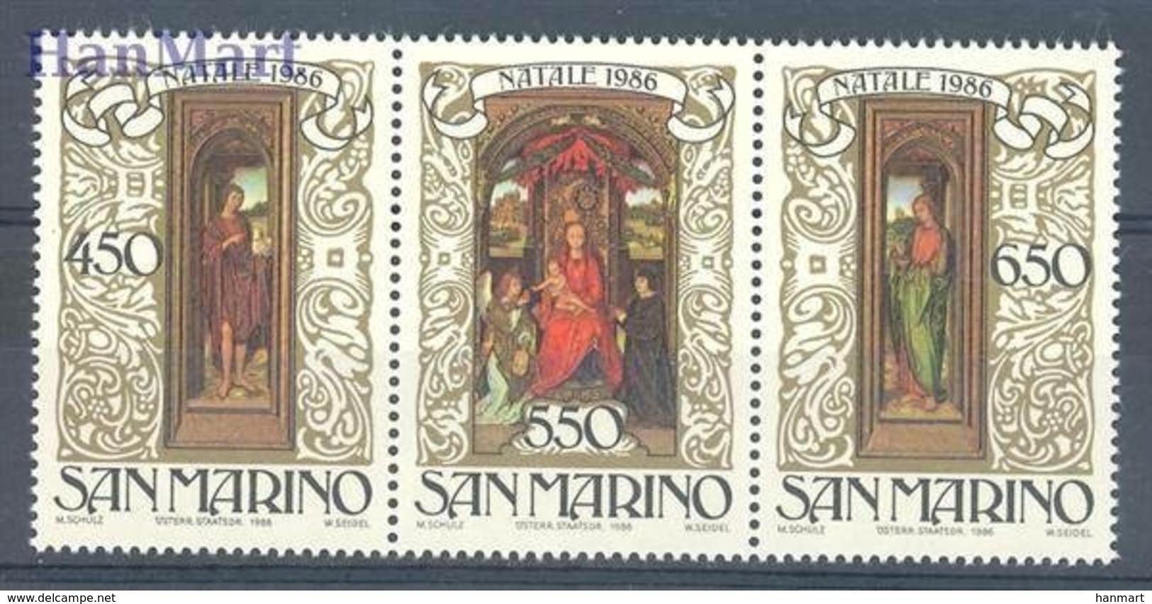 San Marino 1986 Mi 1351-1353 MNH ( ZE2 SMRdre1351-1353 ) - Otros & Sin Clasificación