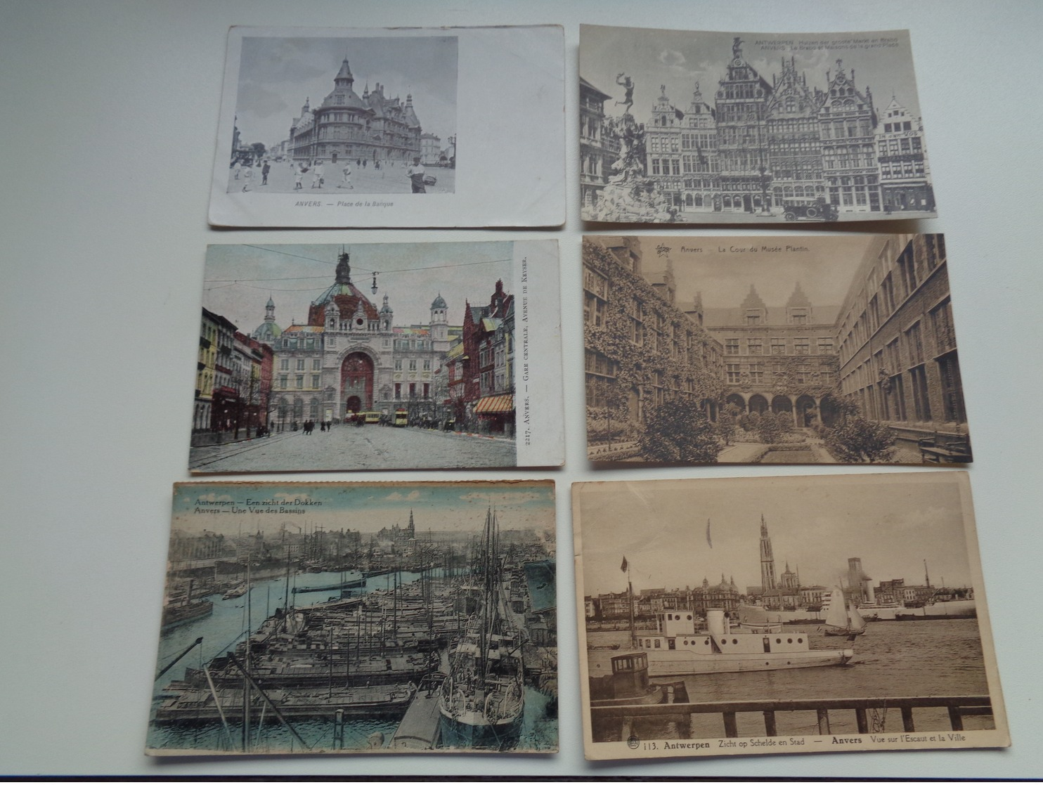 Beau lot de 60 cartes postales de Belgique  Anvers      Mooi lot van 60 postkaarten van België  Antwerpen - 60 scans