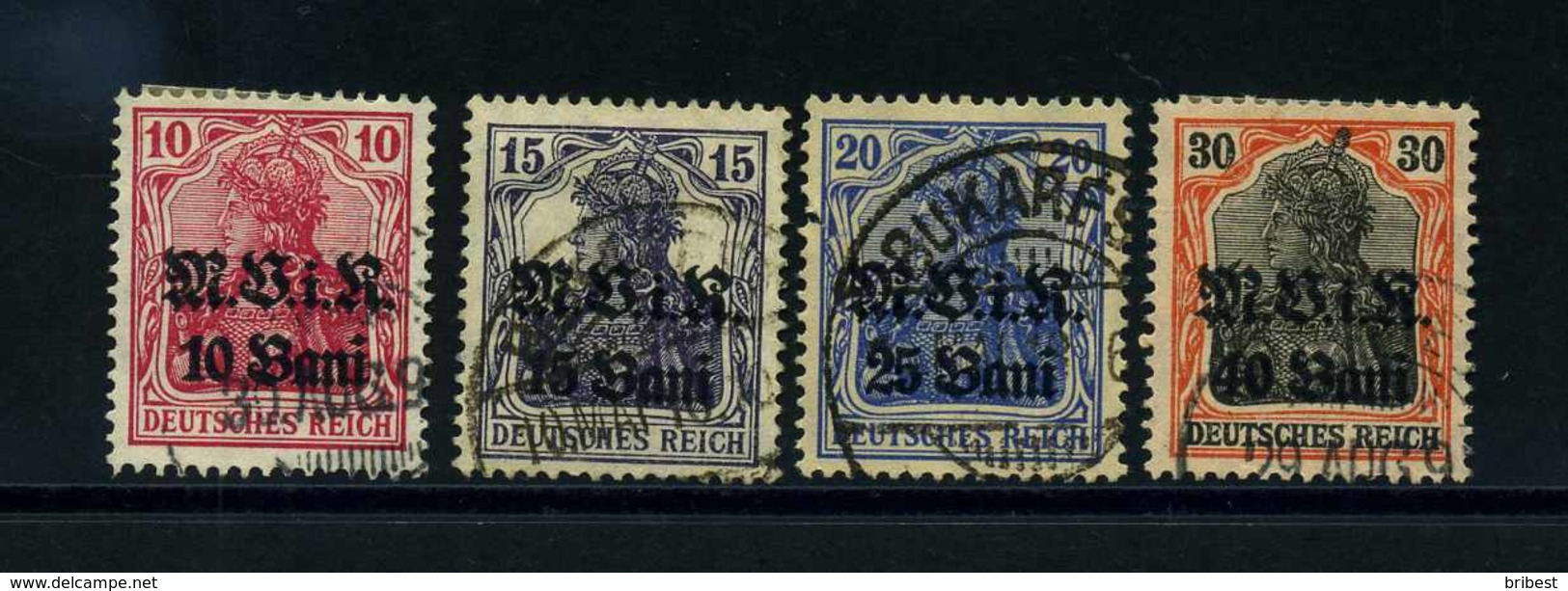 MV IN RUMAENIEN 1917 Nr 4-7 Gestempelt (113810) - Besetzungen 1914-18