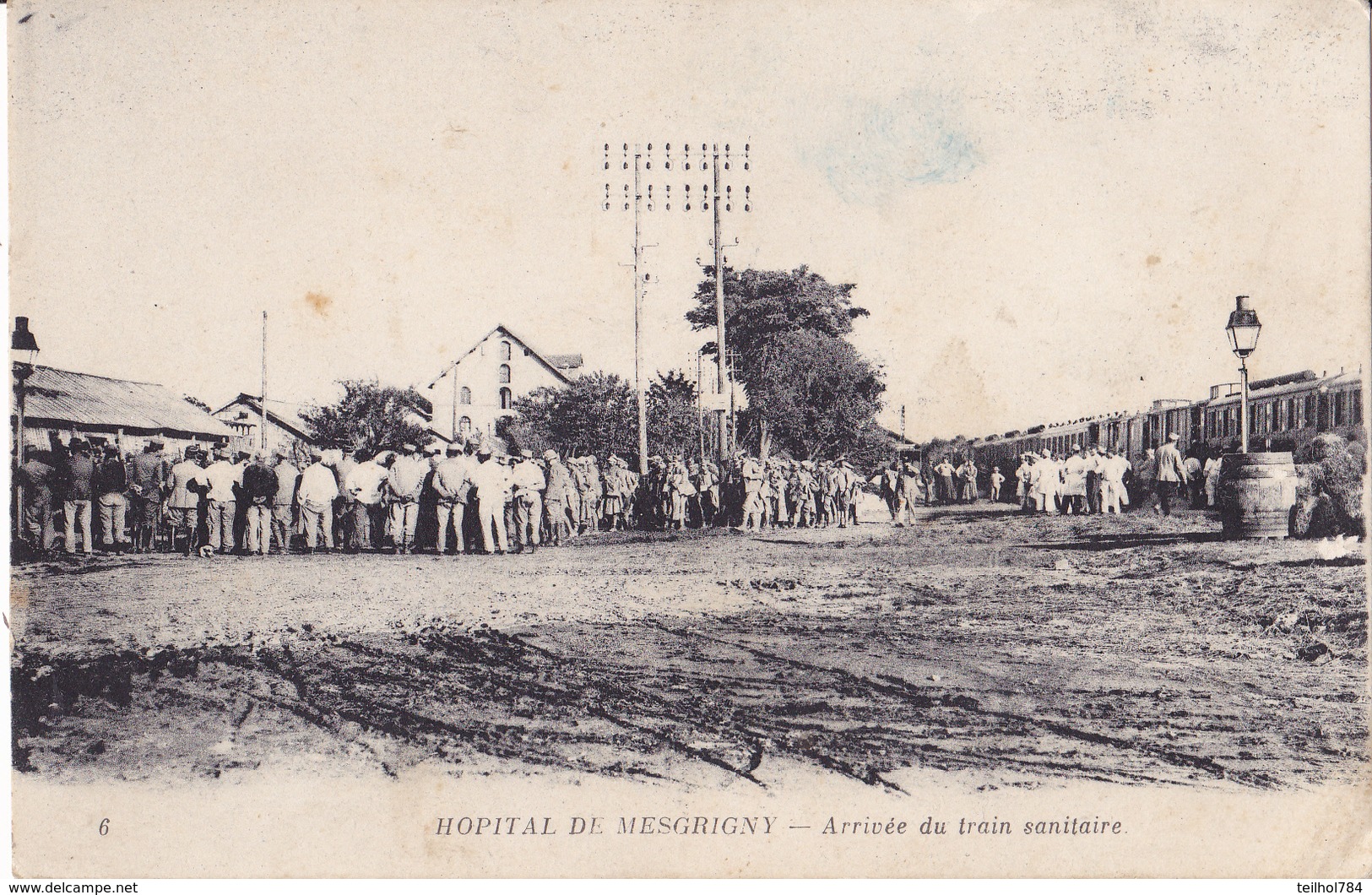 HOPITAL DE MESGRIGNY -  ARRIVEE DU TRAIN SANITAIRE - Autres & Non Classés