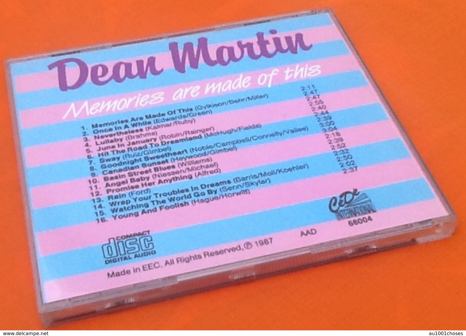 Rare CD    Dean Martin Memories Are Made Of This  (1987) - Autres & Non Classés