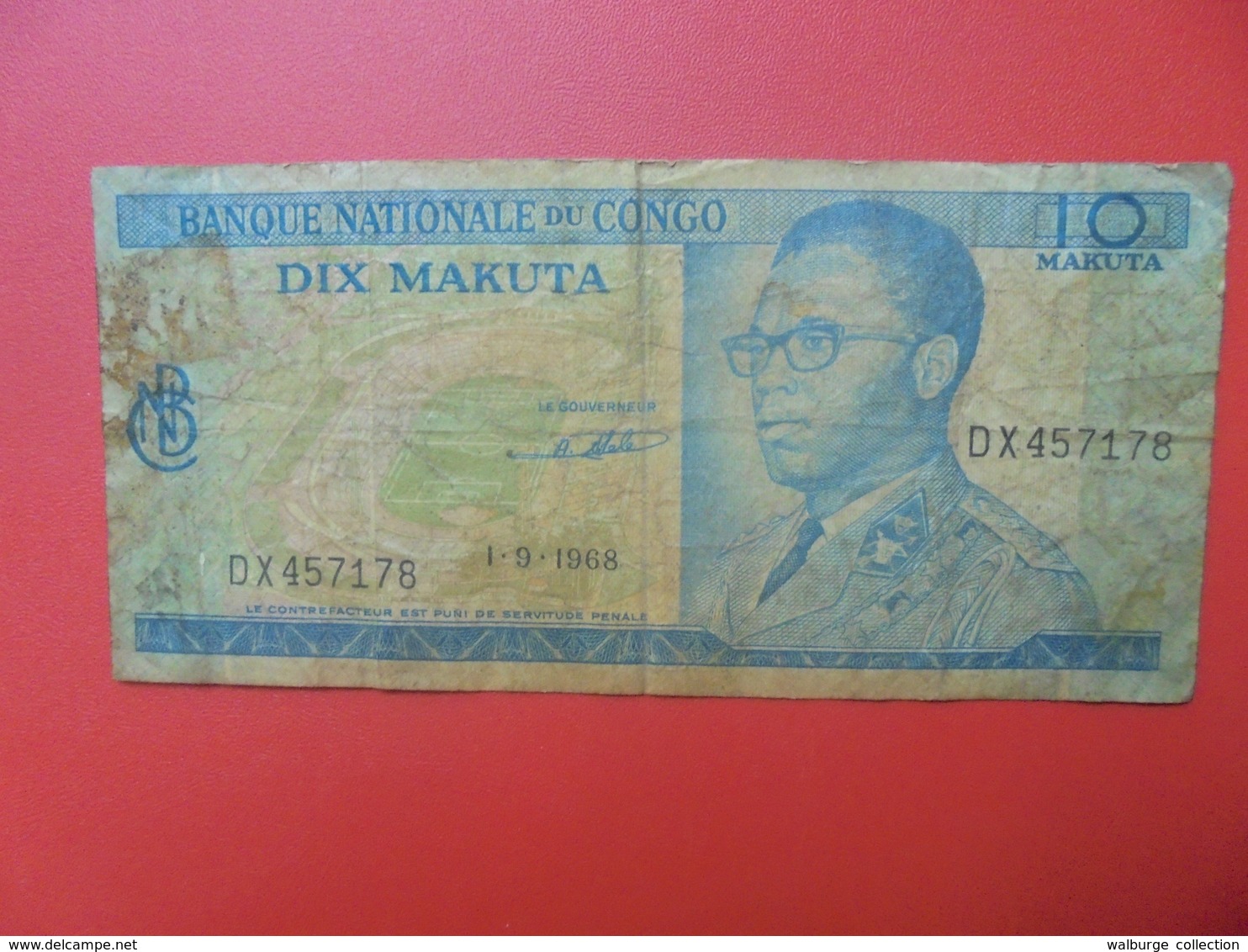 CONGO 10 MAKUTA 1968 CIRCULER (B.9) - Democratic Republic Of The Congo & Zaire