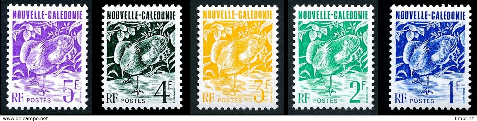 NOUV.-CALEDONIE 1990 - Yv. 602 à 606 **   Cote= 2,00 EUR - Le Cagou (5 Val)  ..Réf.NCE25317 - Neufs