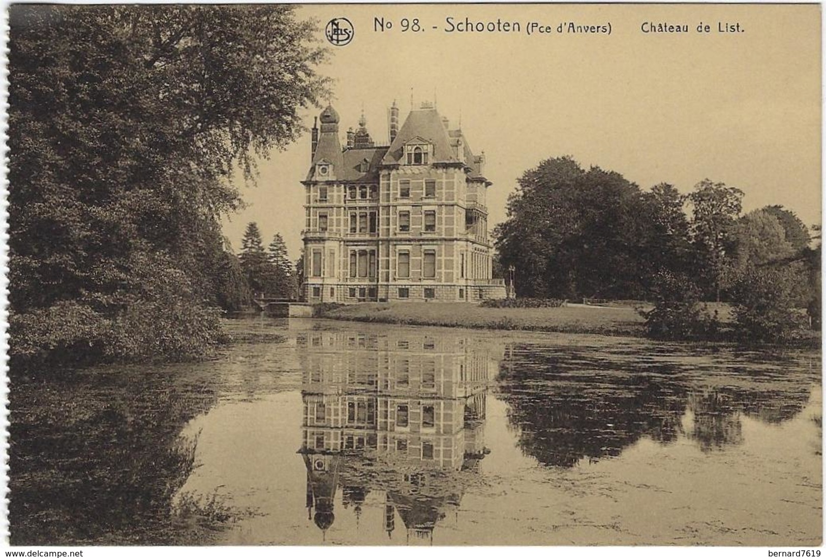 Belgique   Schooten Chateau  De  List - Schoten