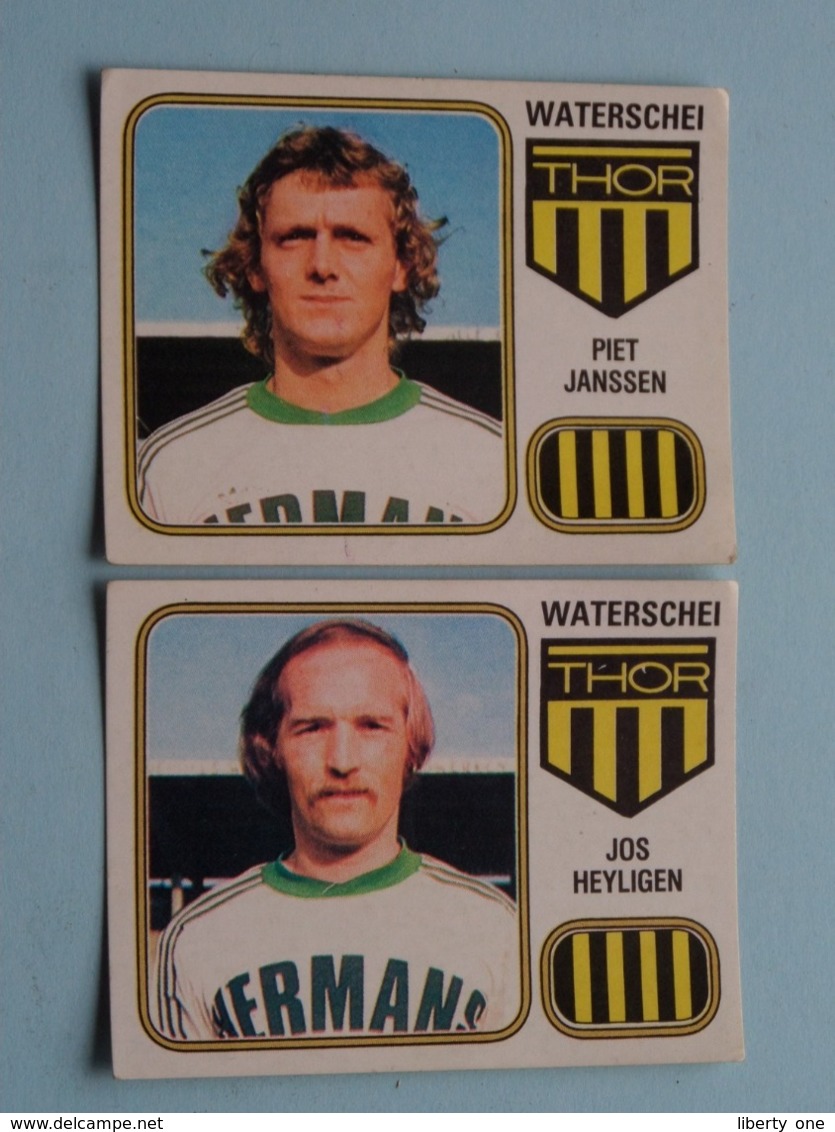 WATERSCHEI THOR ( Jos HEYLIGEN - Piet JANSSEN ) > FOOTBALL 81 ( Nr. 301 - 302 ) - Figurine PANINI ! - Trading Cards