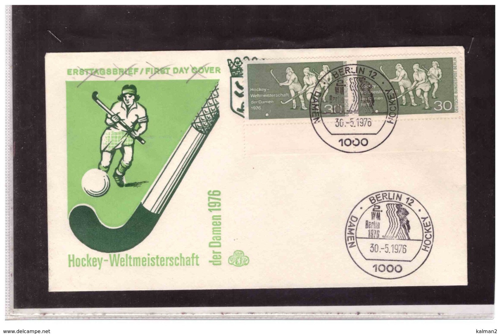 TEM8123  /   BERLIN  30.5.1976  /   HOCKEY-WELTMEISTERSCHAFT DER DAMEN 1976 - Hockey (su Erba)