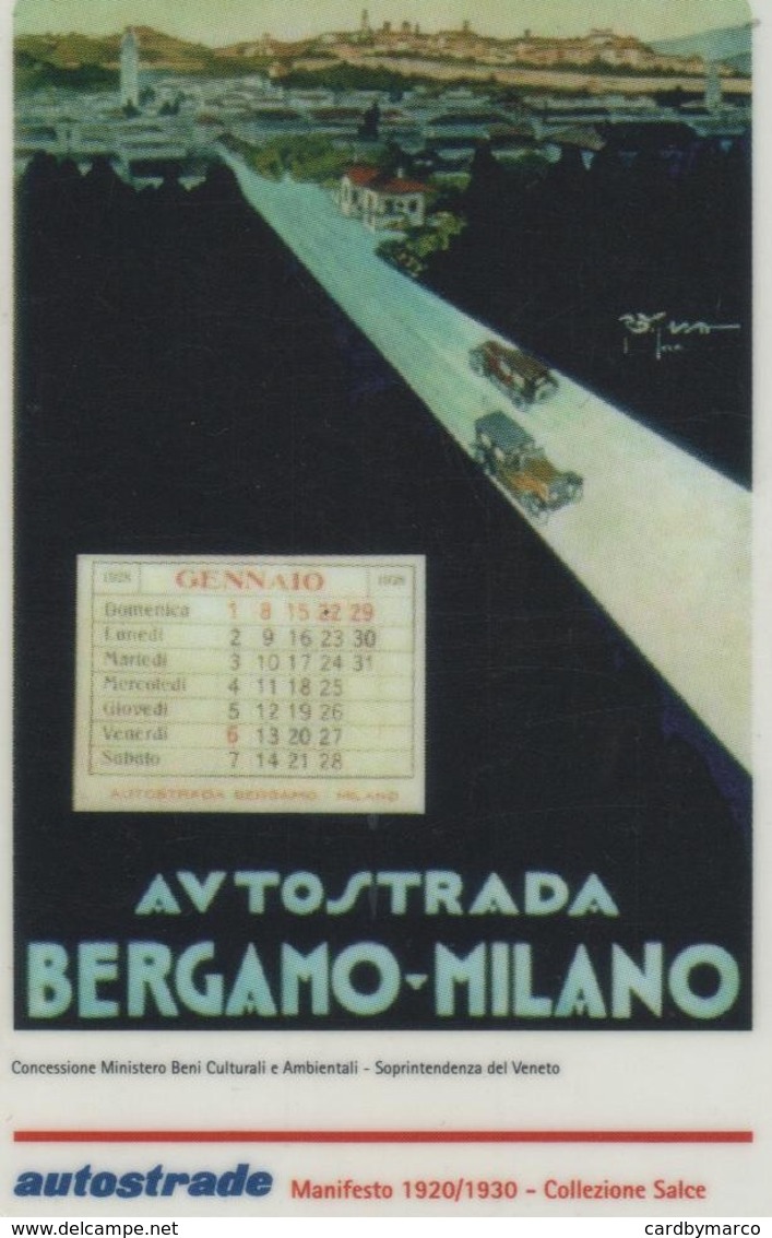 *ITALIA: VIACARD - AUTOSTRADA BERGAMO-MILANO (L.20000)* - Usata - Altri & Non Classificati