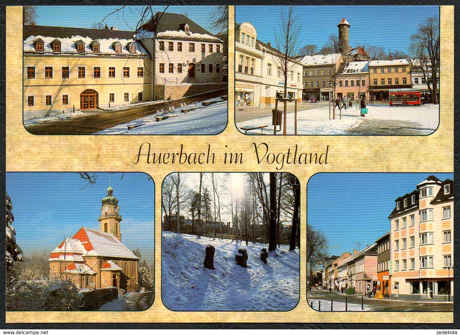 D2008 - TOP Auerbach - Verlag Bild Und Heimat Reichenbach Qualitätskarte - Auerbach (Vogtland)