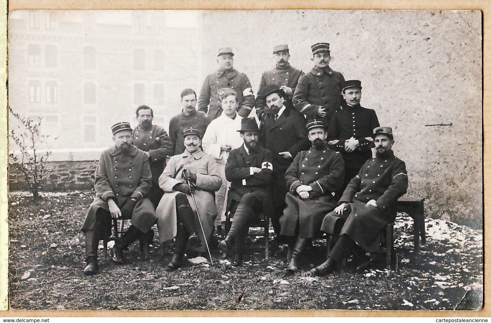 Mi138 Cpaww1 Guerre 1914-18 ALSACE Carte-Photo Officiers Hopital Croix-Rouge 154e Et 51e Régiment  Ernest VIDAL ? - Guerre 1914-18