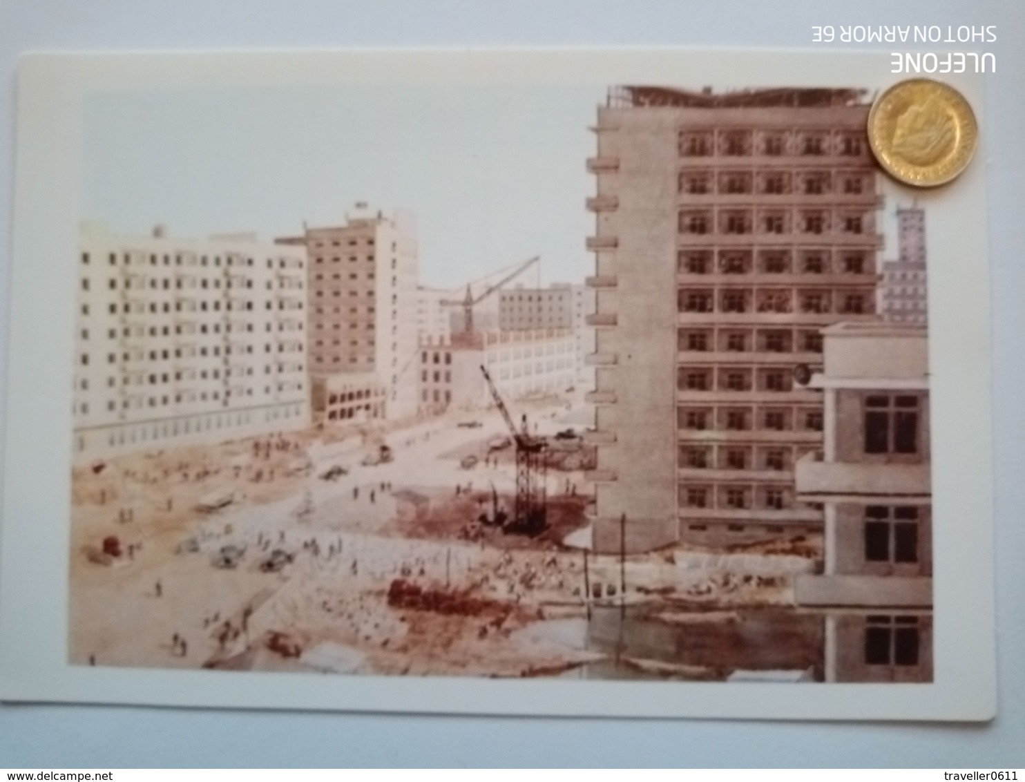 Pyongyang, Nordkorea, Avenue Tscheullima, Baustelle,1970 - Korea (Nord)