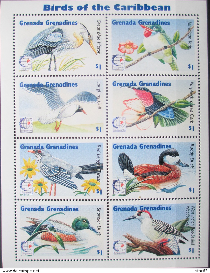 Grenada  Grenadines  1995  Birds   M/S  MNH - Autres & Non Classés