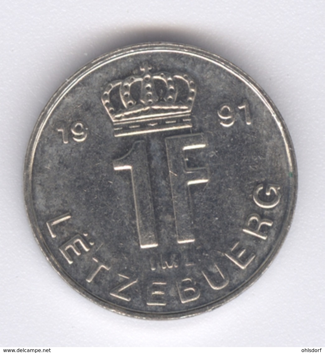 LUXEMBOURG 1991: 1 Franc, KM 63 - Luxembourg