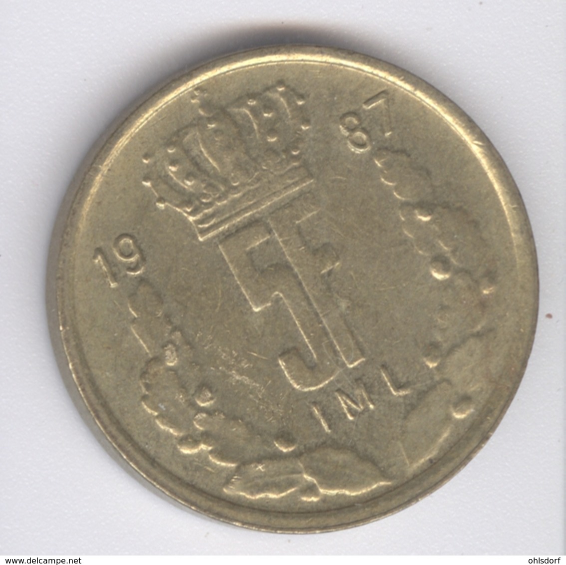 LUXEMBOURG 1987: 5 Francs, KM 60 - Luxembourg