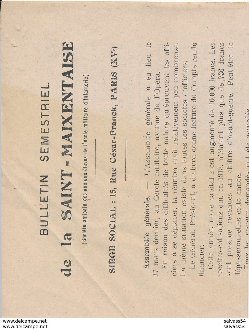 3 Documents Sur L'école Militaire D'Infanterie & De Char De Combat De St-Maixent  Programme Fête + Prg + Journal (1933) - Documents