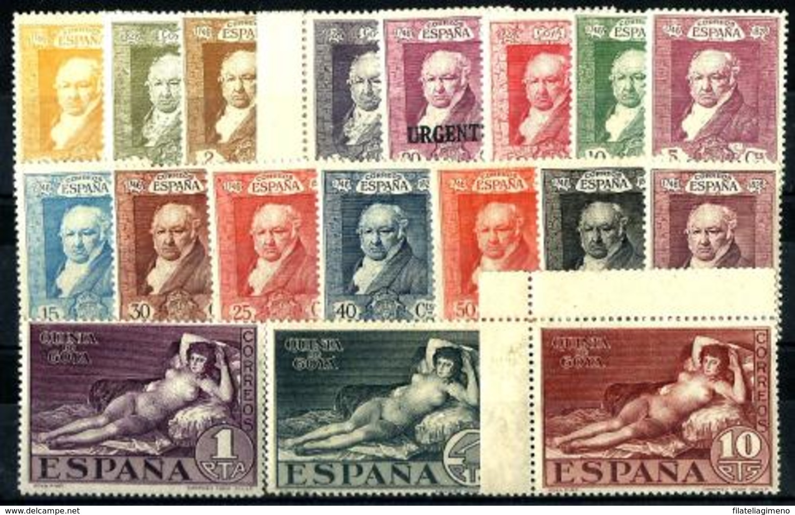 España Nº 499/516 En Nuevo - Unused Stamps