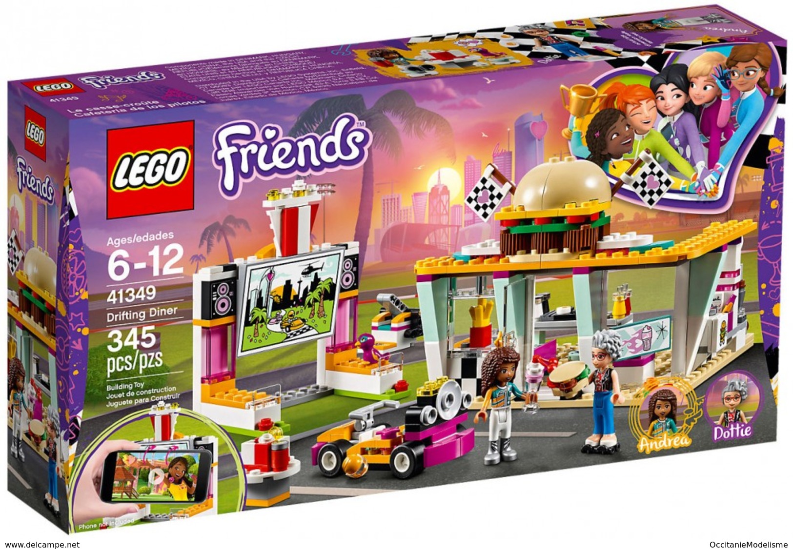 Lego Friends - LE SNACK DU KARTING Drifting Diner Réf. 41349 Neuf - Non Classés