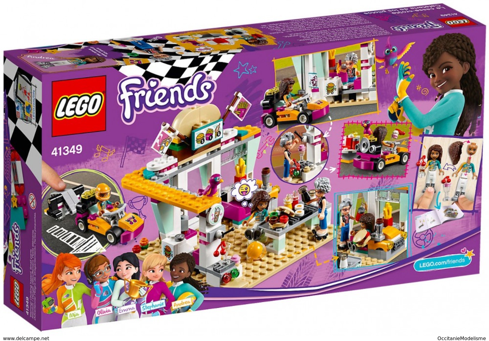 Lego Friends - LE SNACK DU KARTING Drifting Diner Réf. 41349 Neuf - Unclassified