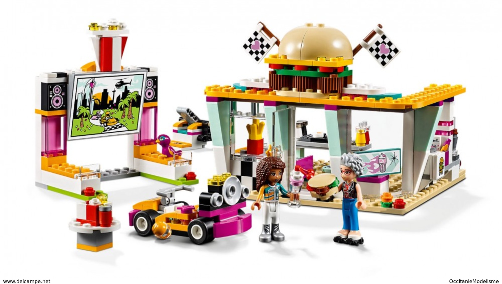 Lego Friends - LE SNACK DU KARTING Drifting Diner Réf. 41349 Neuf - Unclassified