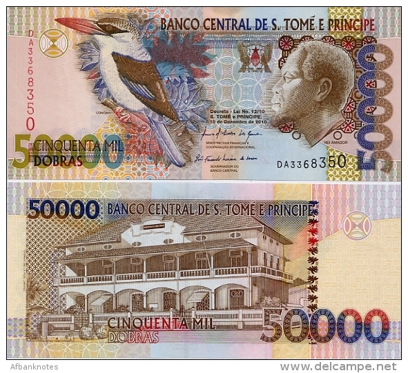 SAINT THOMAS & PRINCE       50,000 Dobras       P-68d       10.12.2010      UNC [ 50000 ] - San Tomé E Principe