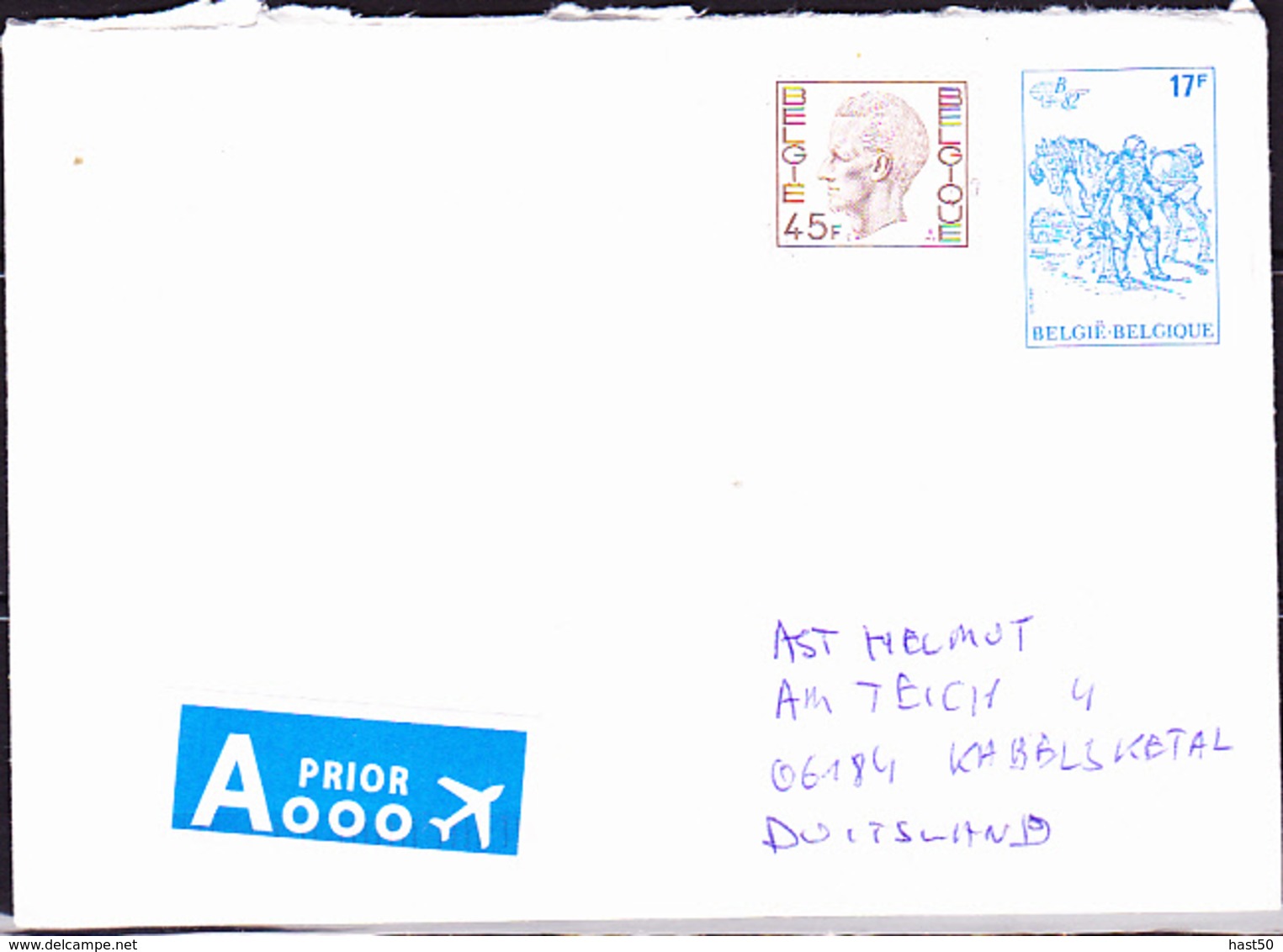 Belgien Belgium Belgique - Briefumschlag "Belgica '82" (MiNr: U 18) 2019 - Gebraucht, Aber Nicht Gestempelt - Letter Covers