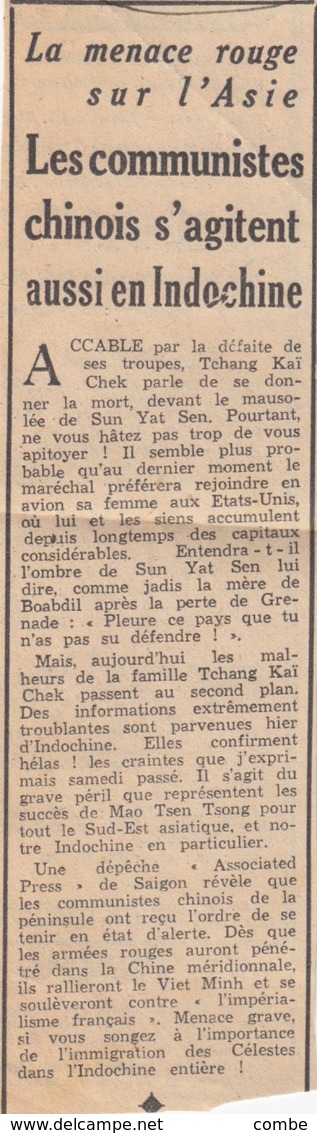 MAO CHINE ARMEE ROUGE. LETTRE. CROISEUR PRIMAUGUET. SHANGHAI 2 NOV 35. FORCES NAVALES EXTREME-ORIENT / 2 - Guerre D'Indochine / Viêt-Nam