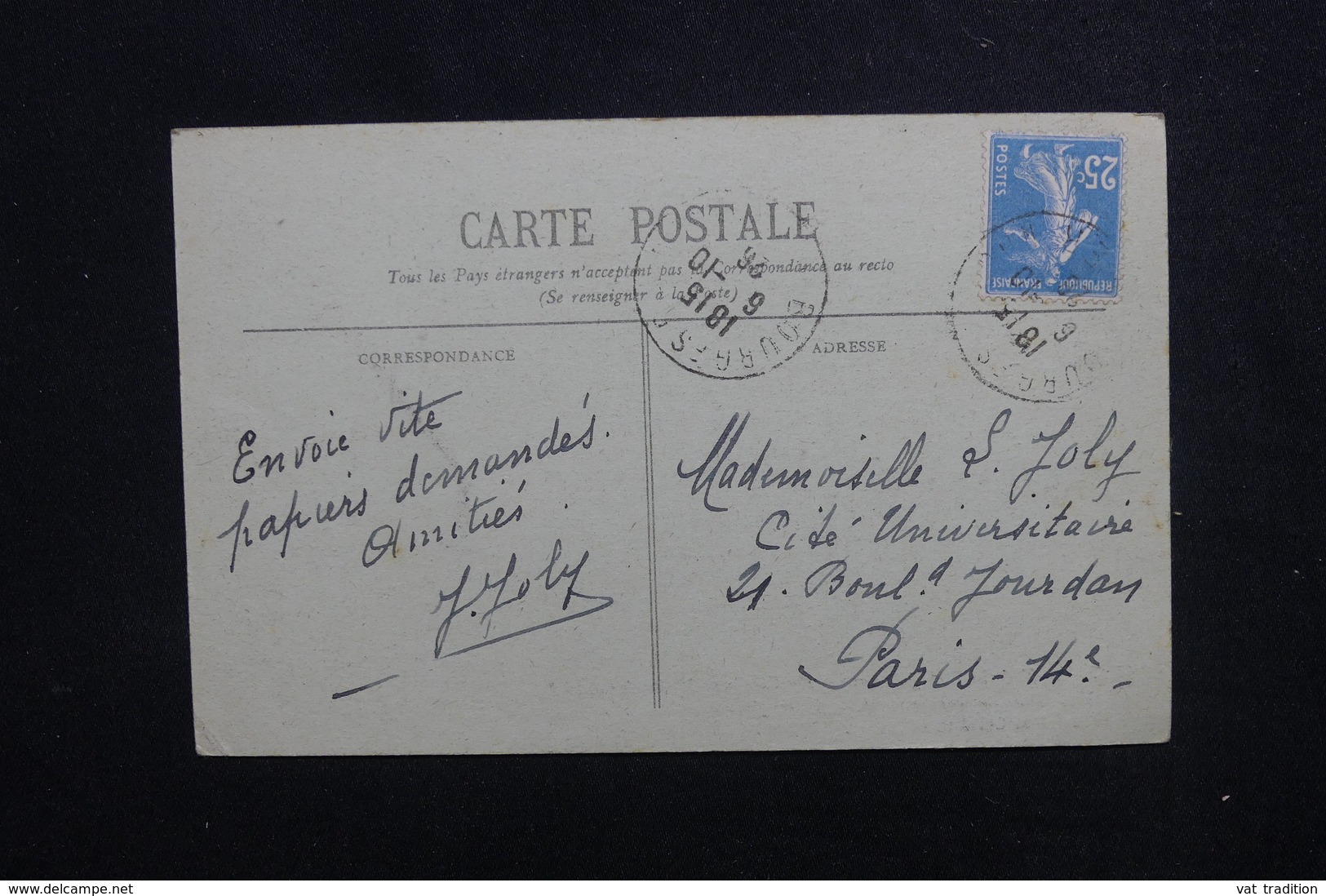 MILITARIA - Carte Postale - Ambassadeur Américain à Paris En 1920 Recevant Des Fleurs - L 49706 - Recepties