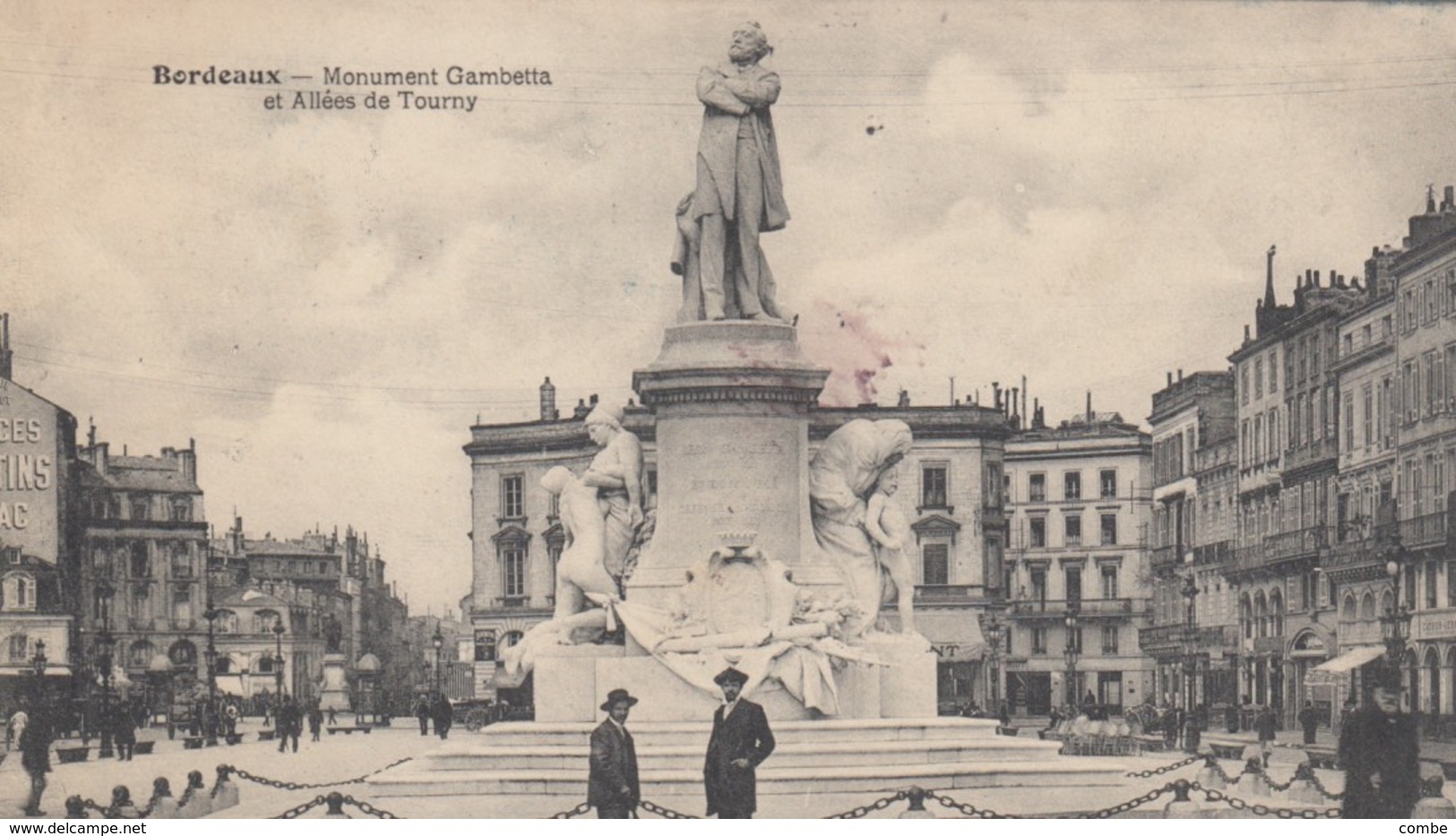 CARTE BORDEAUX. 28 AVRIL 1905.  BORDEAUX A BUENOS-AIRES 1° LIN N° 2 / 2 - Posta Marittima