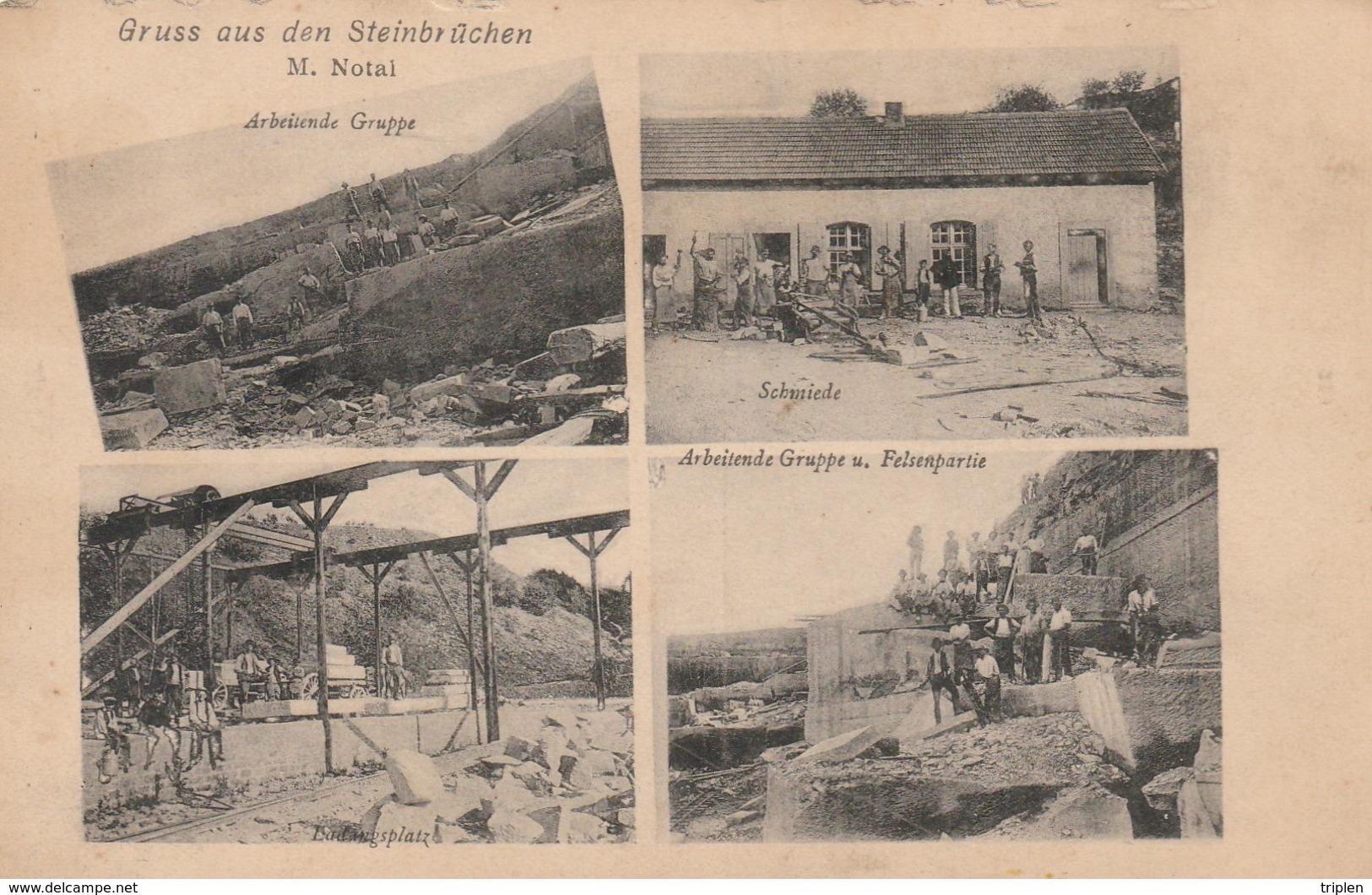 LÜTZELBURG - LUTZELBOURG - 4 Vues - Gruss Aus Den Steinbrüchen M. NOTAL - Carrières De Grès Des Vosges - Autres & Non Classés