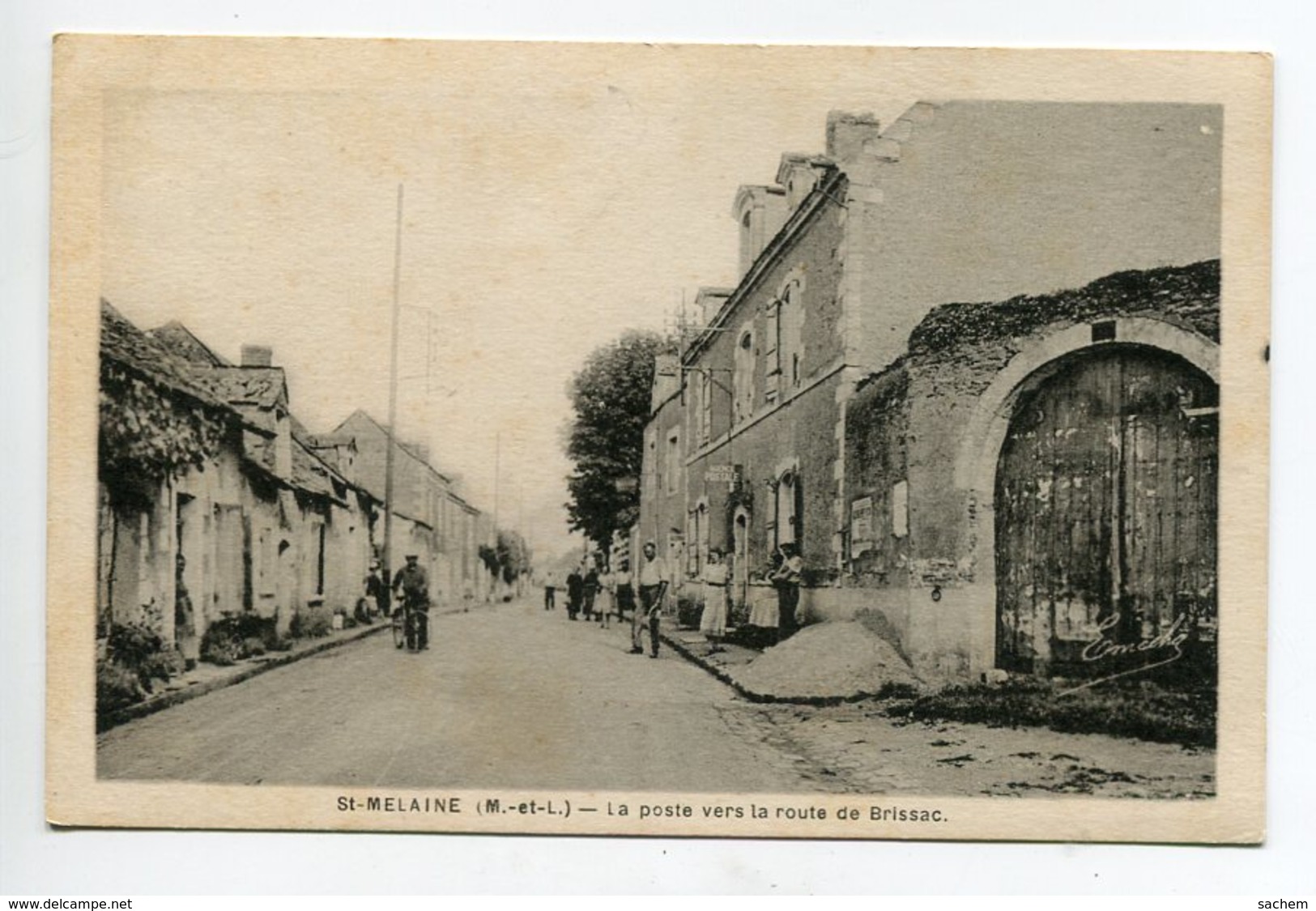 49 ST SAINT MELAINE La Poste Villageois Route De Brissac 1920     D19 2019 - Altri & Non Classificati