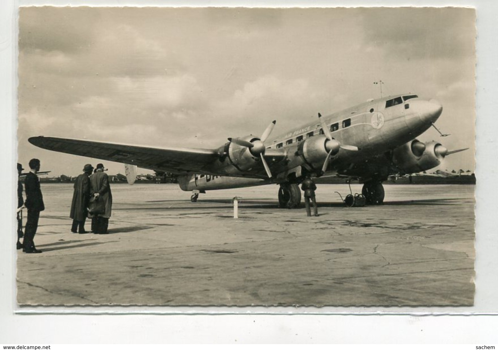 93 LE BOURGET DUGNY Aérodrome Avion Cie AIR FRANCE Quadrimoteur Bloch " Languedoc 161 "   Port Aérien  D19 2019 - Le Bourget