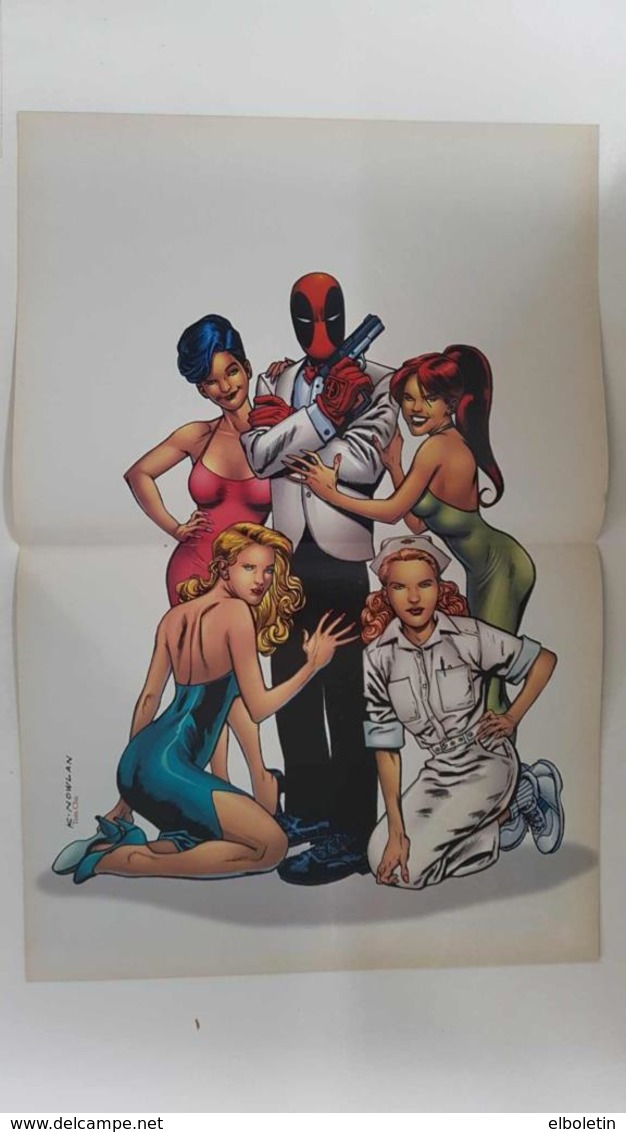 Poster Doble: Lobezno Y Jean Grey (Ian Churchill) - Deadpool (Kevin Nowlan). Proviene De Marvel Poster Magazin... - Otros & Sin Clasificación