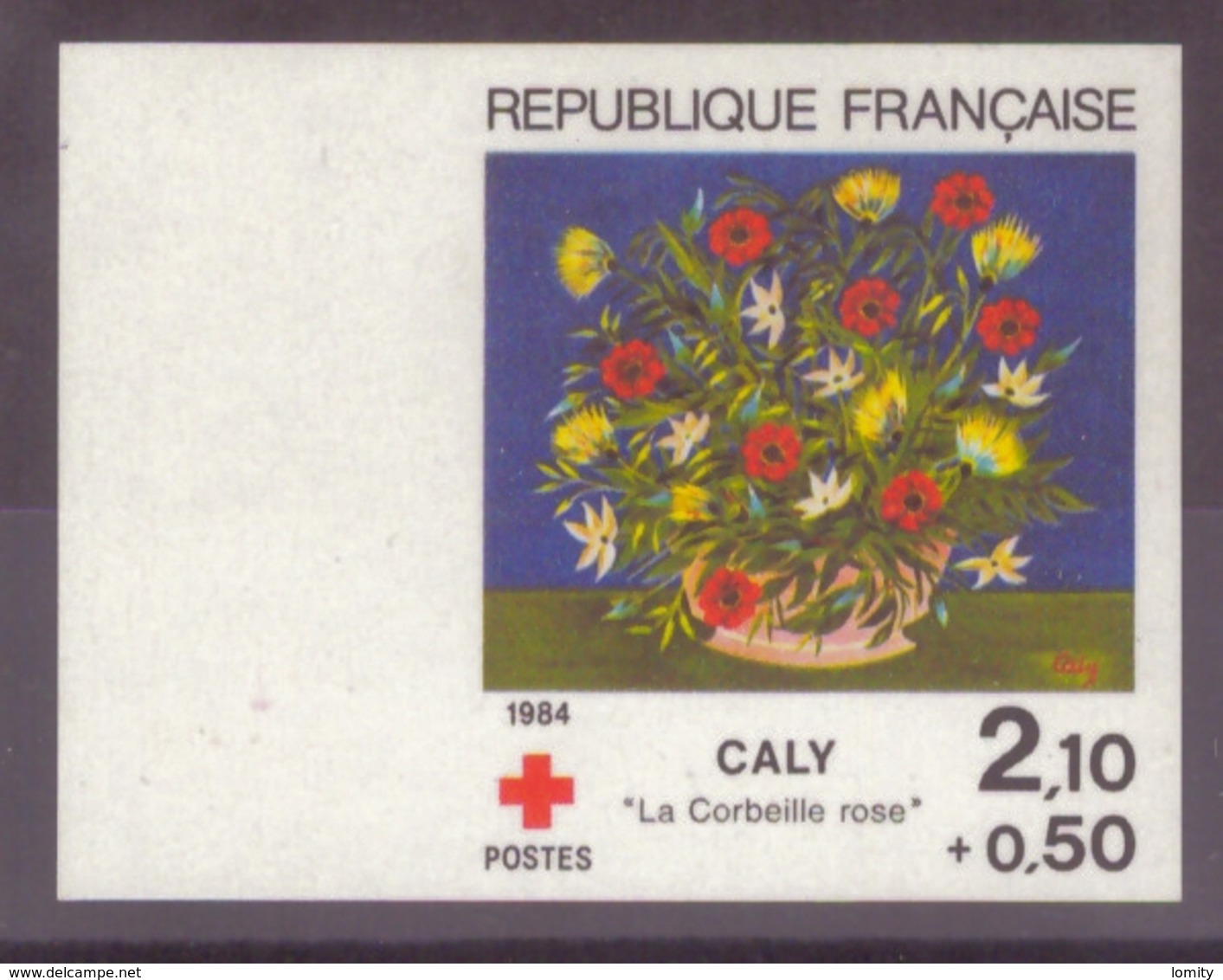 FRANCE - 1984 - NEUF** LUXE MNH - Yvert YT N° 2345b CROIX-ROUGE NON DENTELE Cote 46€ - Ohne Zuordnung